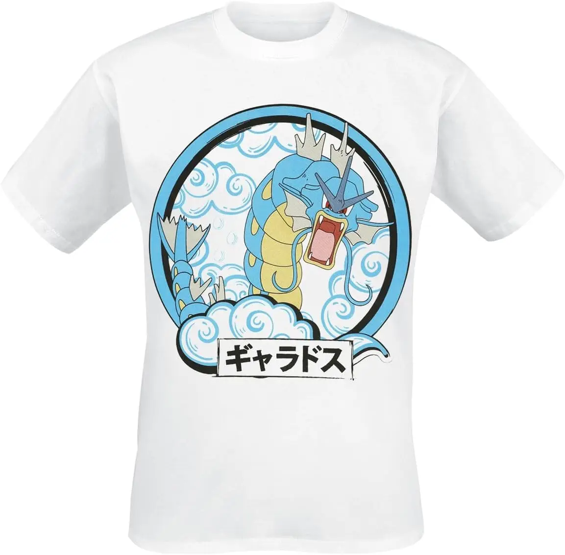 

Мужская футболка Pokémon Gyarados белая обычная