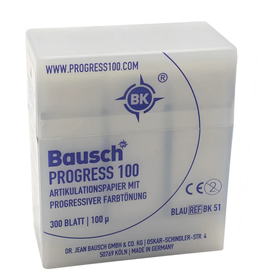 

Bausch Articulating Paper 100um Dental Occlusion Indicator Bite Registration Paper Occlusal Contact Check Tool BK51/52/53/54