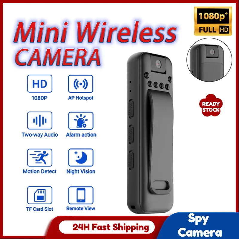 

Mini camera night vision small wireless body cam micro voice video recorder listening device secret wearable bodycam discreet