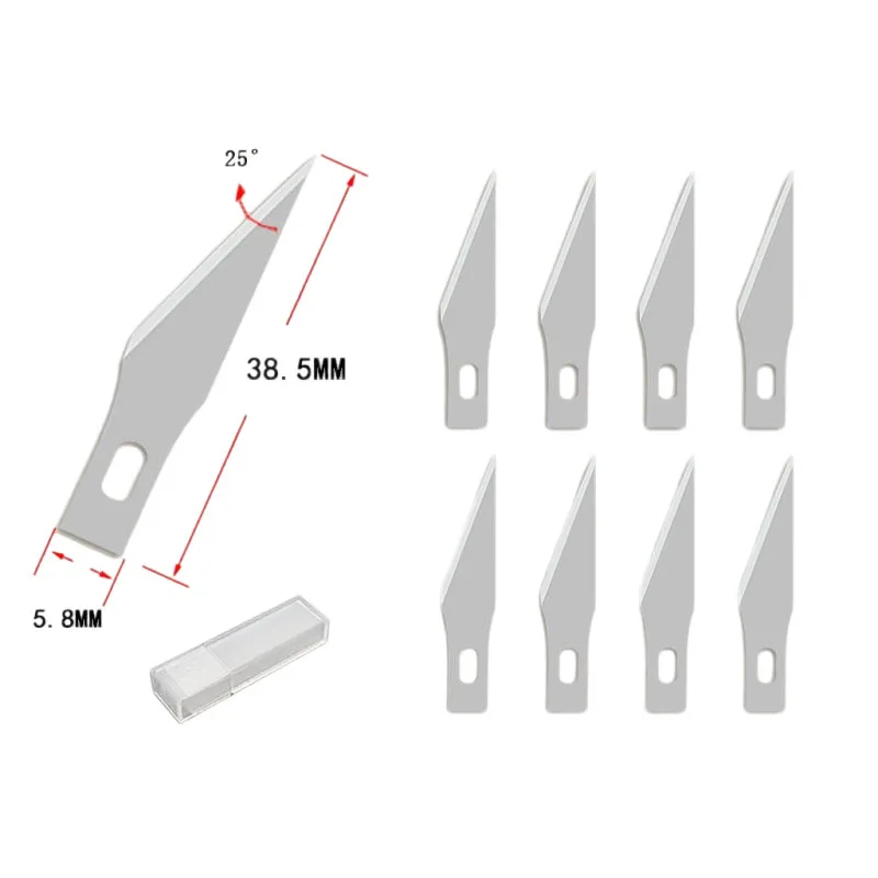 8 adet hassas kesici bıçak seti el aletleri sanat zanaat hobi kağıt kesme oyma alüminyum alaşımlı DIY tamir kesici bıçak aracı