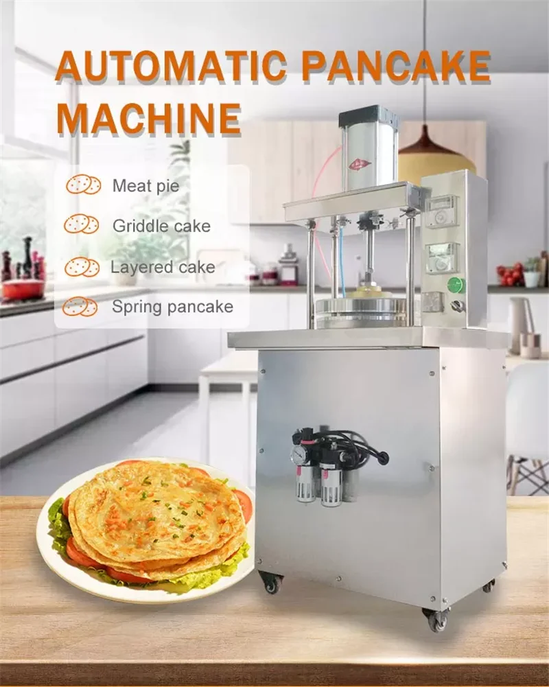 อัตโนมัติ Crepe และ Pancake Makers Roti Tortilla เครื่อง Pita ฤดูใบไม้ผลิม้วนคำขนมปัง Maker Chapati แป้งกดเครื่อง