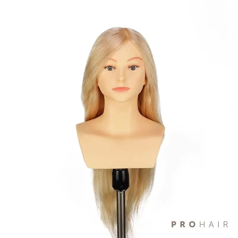 

Голова манекена 60 см 24 дюйма, 100% человеческие волосы, светло-русый, голова для соревнований, парикмахерский манекен, голова куклы для парикмахеров