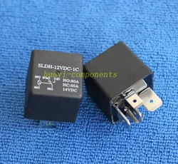 1PCS SLDH-12VDC-1C 1.6W High Power Relay NO 80A NC 60A 5pin Automotive Relay