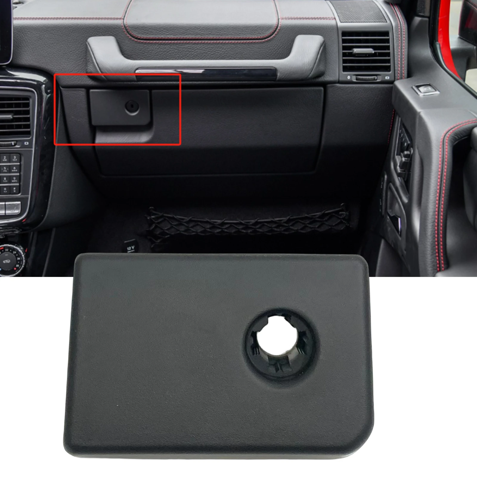 

Interior Front Dashboard Glove Box Switch Toolbox Lock Latch Handle Cover For Mercedes Benz G Class W463 G350 G500 G55 2004-2018