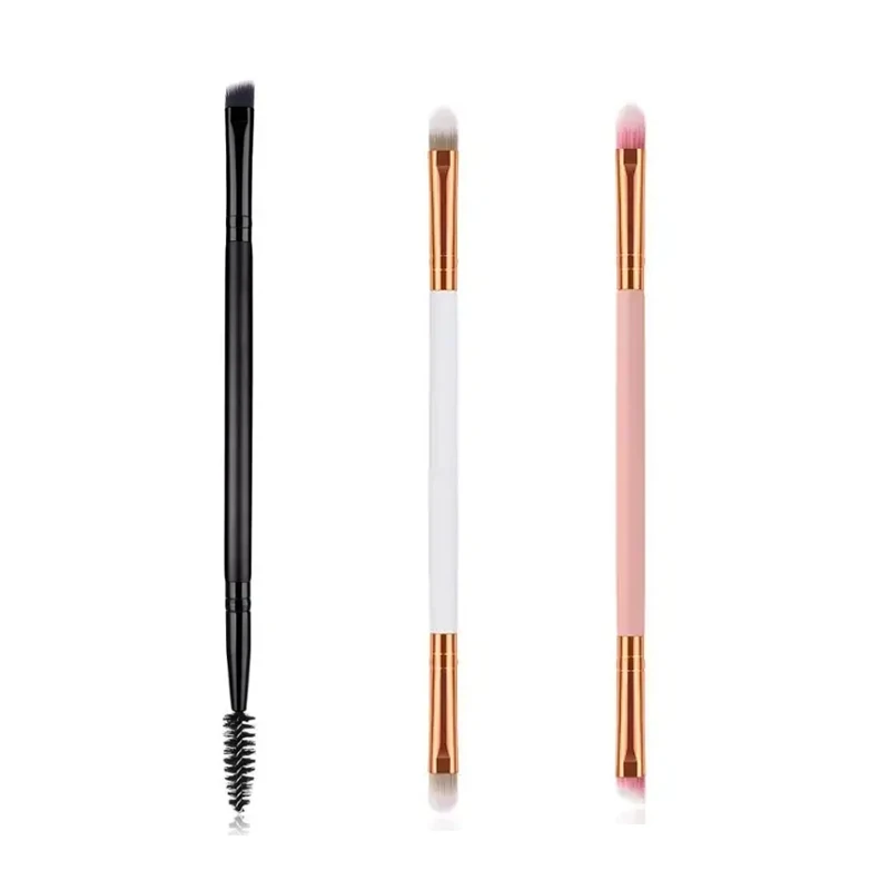 Nuovi pennelli per trucco occhi multifunzionali Ombretto a doppia estremità Ombretto Eyeliner Pennello per trucco per ciglia Strumenti di bellezza cosmetica