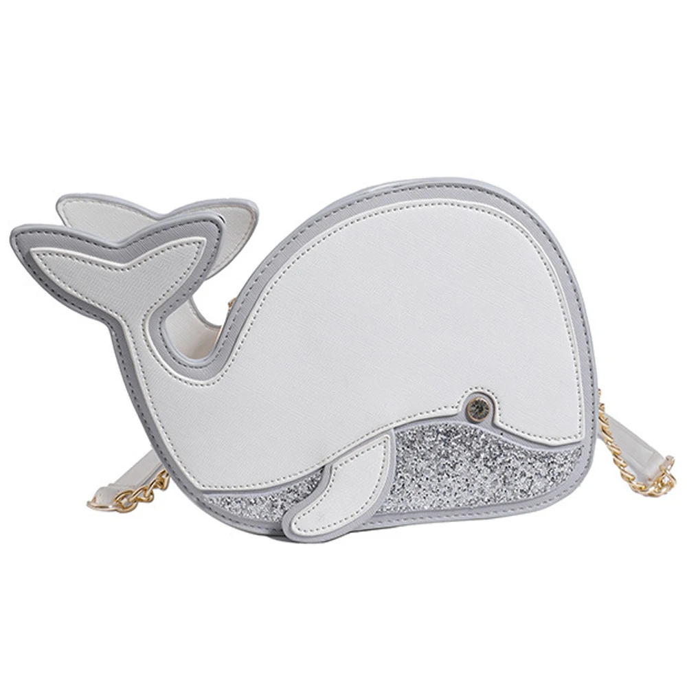 

New Cute Girls Crossbody Bags Cartoon Dolphin Personality Design Lightweight and Comfortable Women's Shoulder Messenger Bags