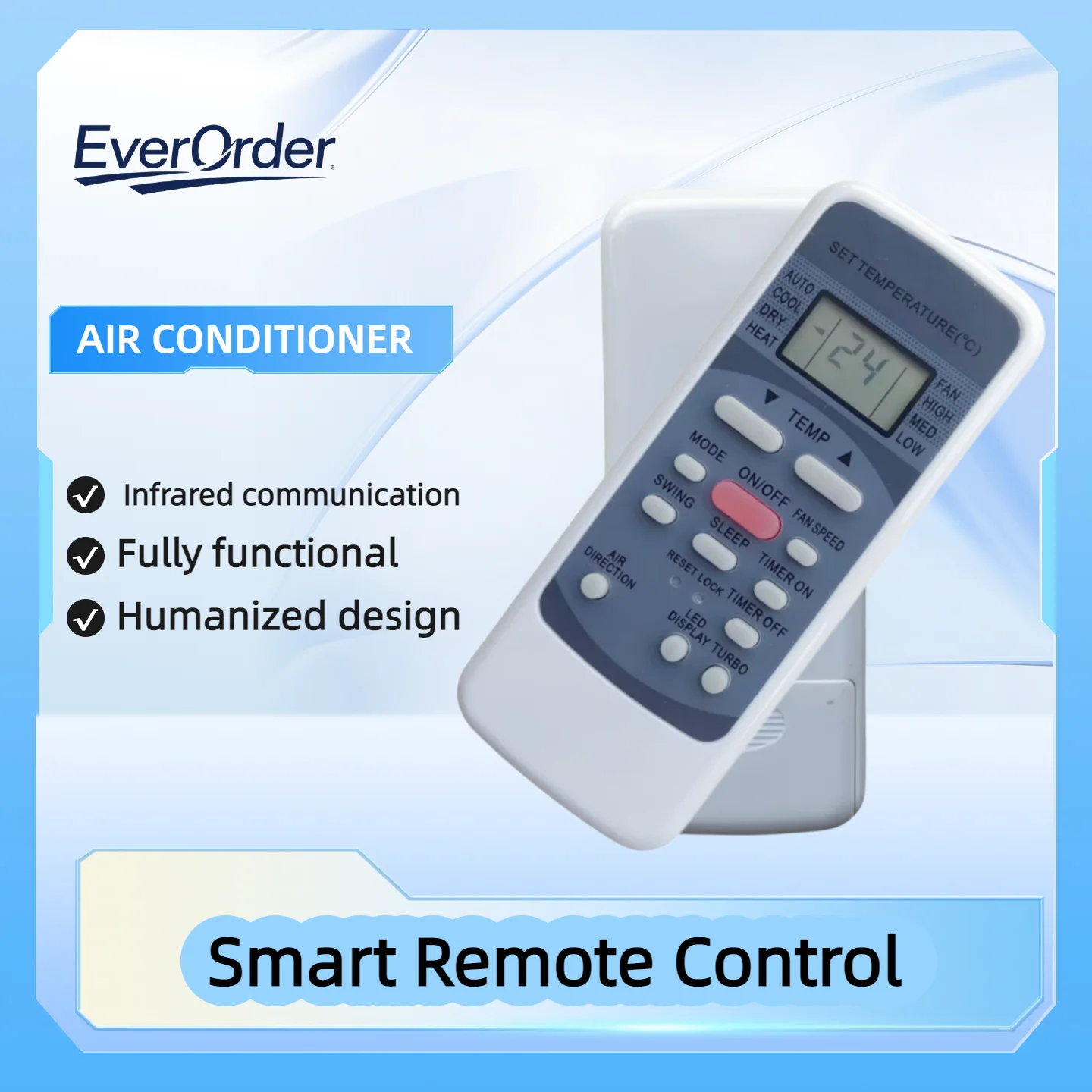 Nuevo control remoto para aire acondicionado Comfee MPS1-07CRN1 MPM-07CRN1 MS2C2-18HRN1 MS3C2-27HRN1 MSC2-12HRDN1-QE