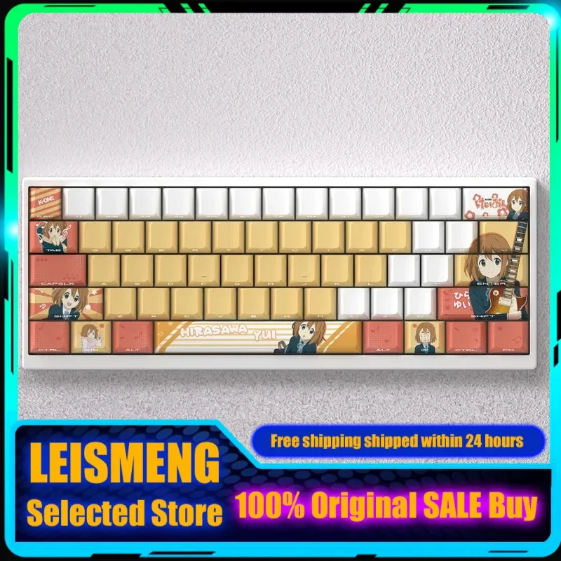 

k-on Theme Anime Keycap Mechanical Keyboard Customized Cute Keycaps Gaming Keyboards Accessories Cartoon Gift Collections