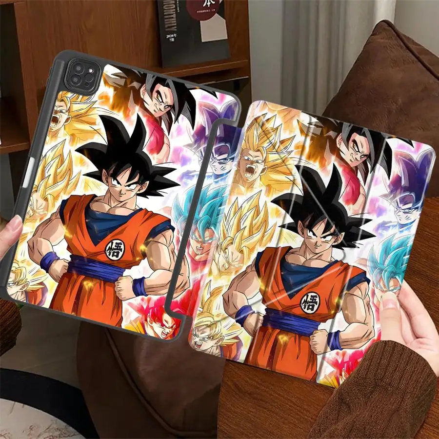 

Чехол для планшета iPad Mini 6 7 Pro 2025 Air 4 5 M3 M2 1 2 M4 11 дюймов Pro 11th 10th 9th 8th 7th 12.9 дюймов с держателем, дизайн D-ragonS BallS