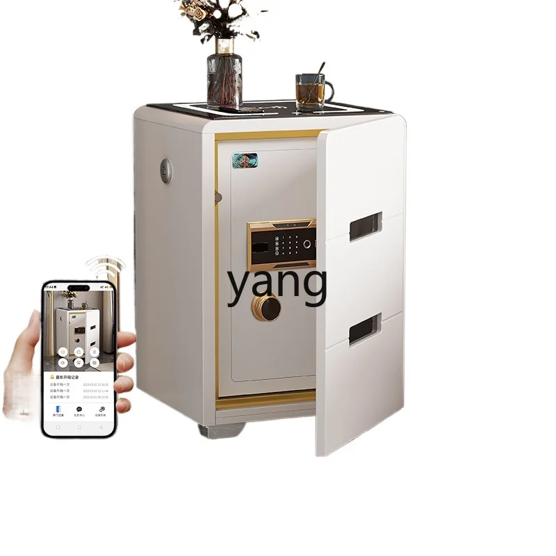 

LTT home anti-theft home master bedroom all-steel small cabinet intelligent with fingerprint password box