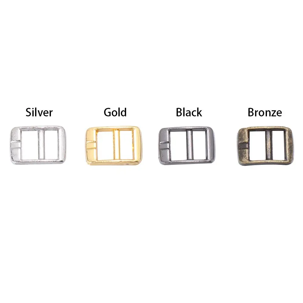 20PCS Newest 4mm Mini Ultra-small Tri-glide Belt Buckle Doll Bags Buckles Diy Doll Buttons Shoes Buttons Cute Dolls Accessories