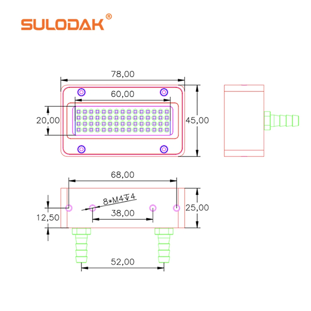 Imagem -06 - Epson Gh2220 g5 g6 Bocal Cura Lâmpada Impressora uv 168w 6020 Led Lâmpada de Cura uv Impressora 395nm 385nm Tinta uv