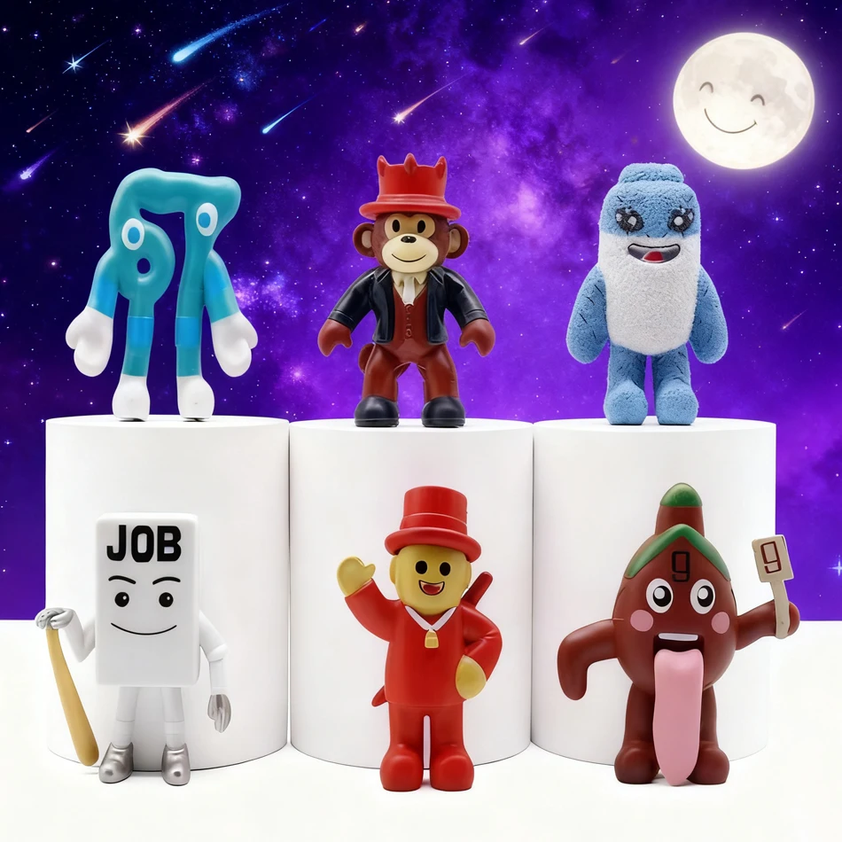 

Hot 6/8pcs Steal A Brainrot Cute Figurine No.9 House Anime Figure Toy Game Peripherials Dolls Anime Toys Christmas Gifts