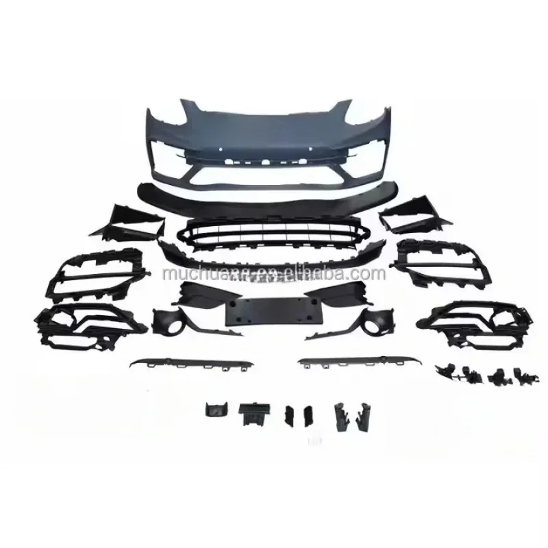 

2017-2023 971 Parame Kit High ABS Plastic Front Lip Rear Surround Turb Featuring Alumin Exhaust Auto Use