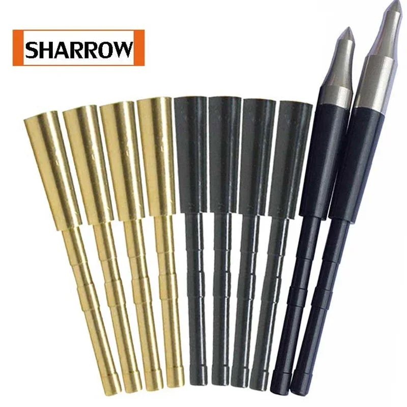 

12Pcs Archery Arrow Insert Aluminum/Copper Connector For ID 4.2mm Arrows Shaft Heads Broadheads Accessoire Connection Hunting