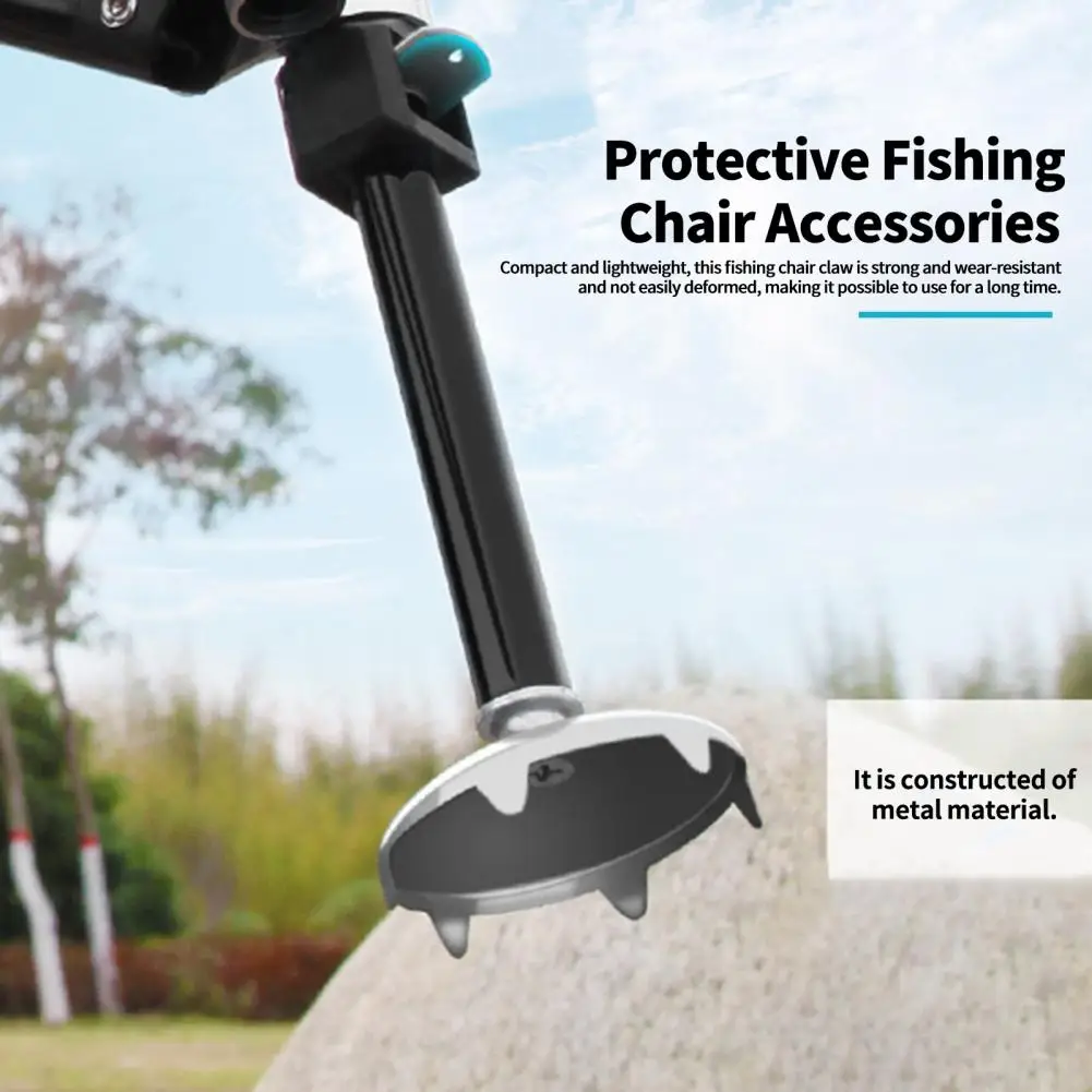 8cm Practical Light Weight Corrosion Resistant Metal 8cm Claw Foot Plate Lift Foot Claw Fishing Chair Claw Anti-slip