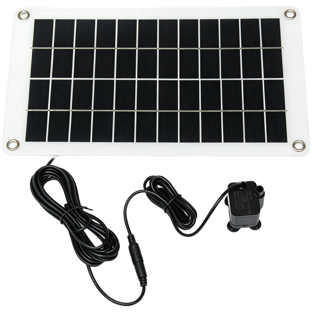 10W 12V Solar Powered Water Pump for Outdoor Fountain and Landscape Use with 180L/H Flow Rate and 1.6M Lift Height