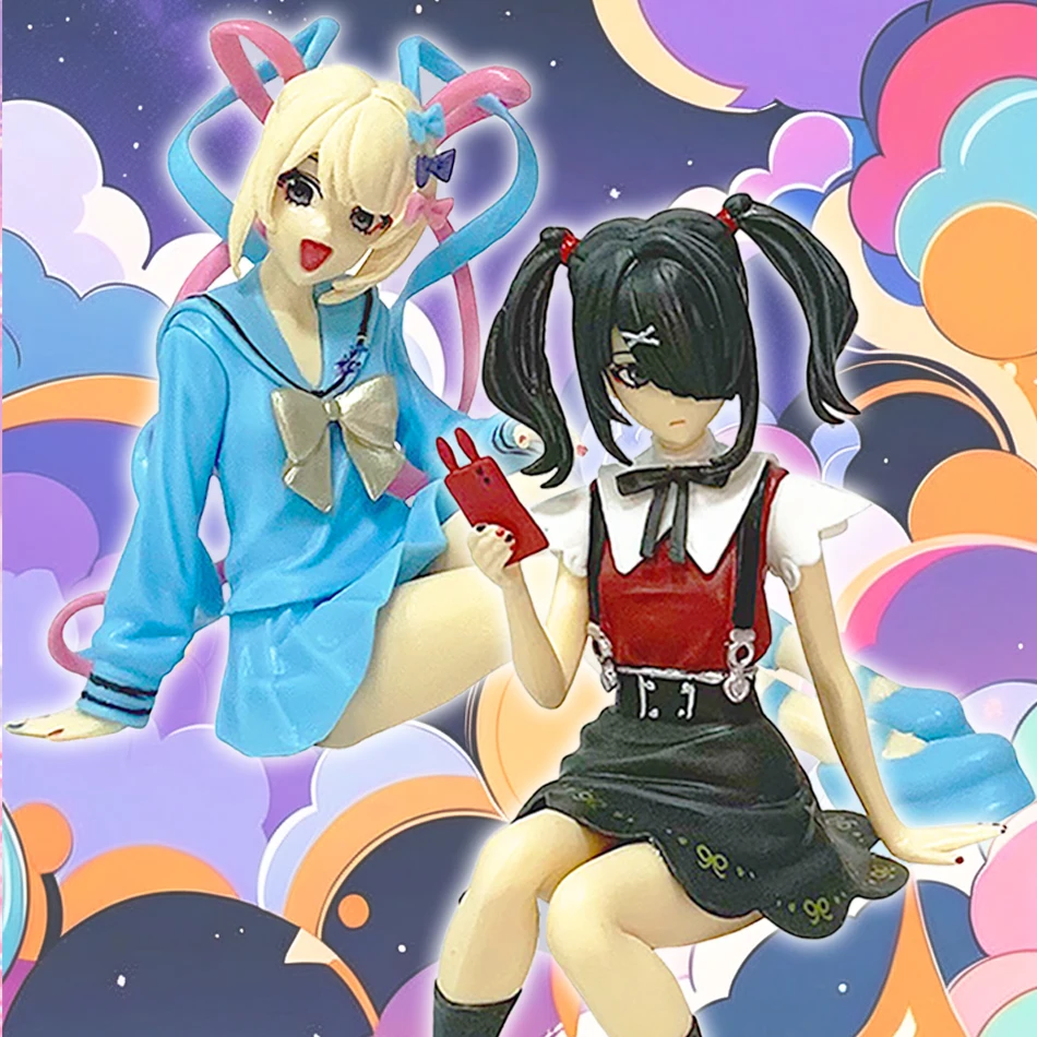 أنيمي المحتاجة فتاة جرعة زائدة الشكل المنبثقة موكب المطر كانجيل عمل أرقام الظاهري Uploader البلاستيكية جمع نموذج الحلي اللعب