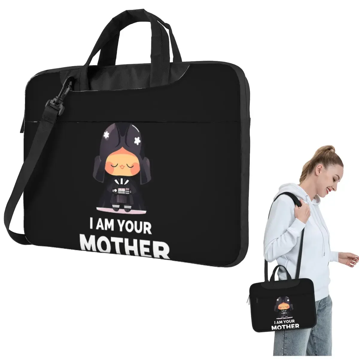 Bolso Bandolera para Portátil I Am Your Mother Lady Vader, Funda para Ordenador de 13, 14 y 15.6 Pulgadas, Compatible con Lenovo