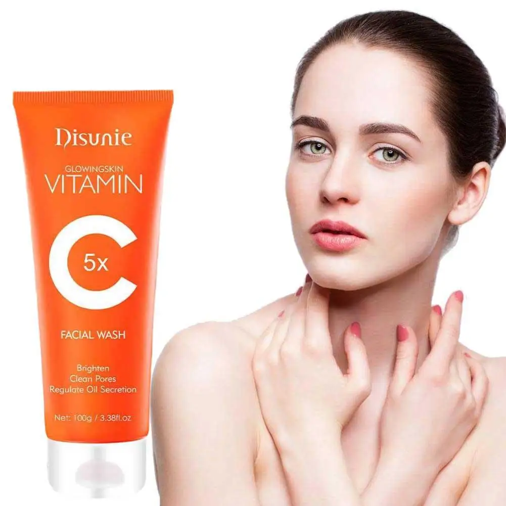 Vitamin C Facial Cleanser Face Wash Foam skincare Moisturizing Skin Brightening Rejuvenation Face Cleanser Skin Care