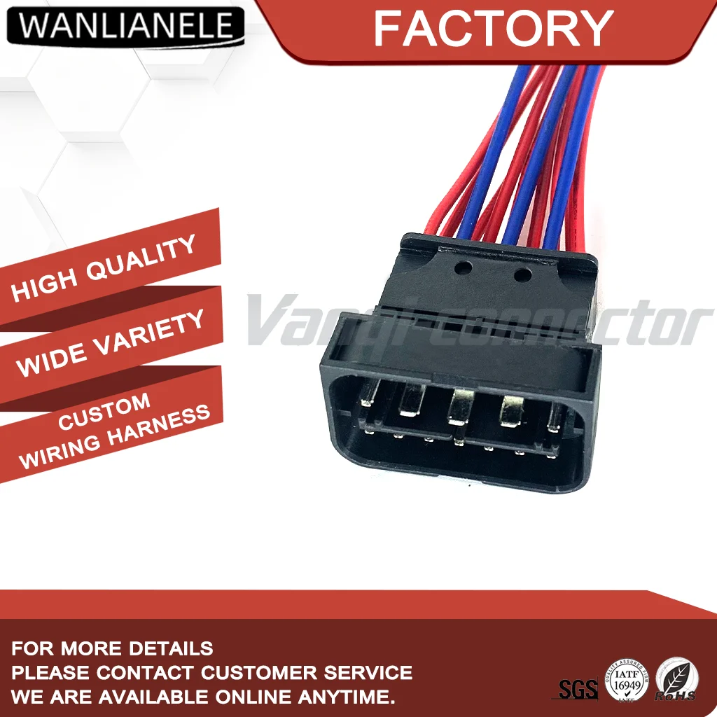 50set 1-1452337-1 12Pin Waterproof Automotive Connector Male Housing Black Car Wiring Harness Plug