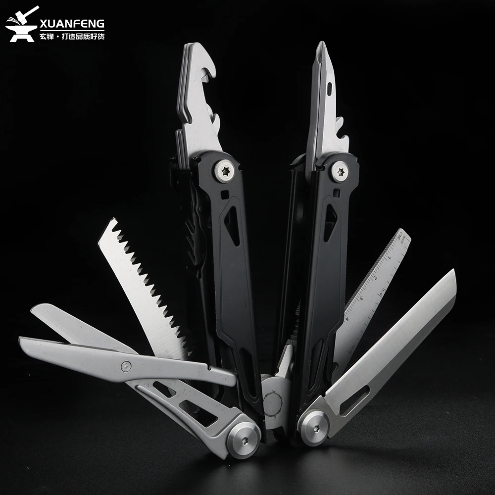 28 in 1 outdoor all steel folding tool pliers camping equipment EDC pocket worker Multi functional pliers