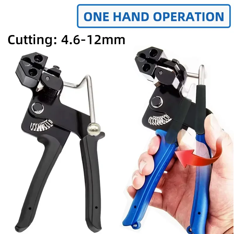 

Stainless Steel Cable Tie Gun One hand type Metal Zip Ties Cutter for Self-Locking Stainless Steel Cable Ties