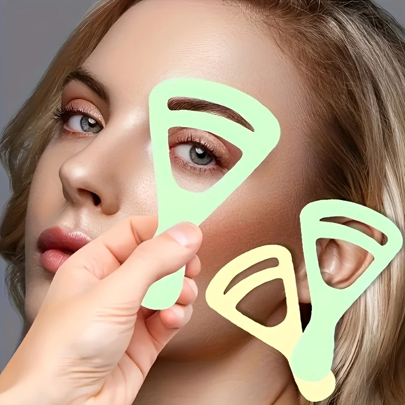 6 sztuk/3 sztuk/1 szt. Narzędzie wspomagające kształt brwi, wielokrotnego użytku, odpowiednie dla początkujących narzędzie wspomagające szczotkowanie