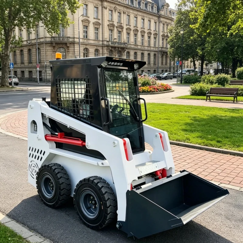 Customized Ride-on Transfer Skid Steer, Multifunctional Skid Steer Loader, Loading & Piling Equipment for Grain Warehouse
