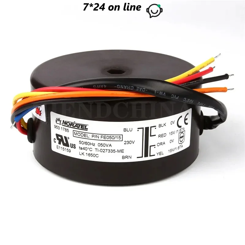 

T-006 50W Dual 9V 12V 15V 18V 25V NORATEL Ring Transformer Imported Ring Bull 50VA