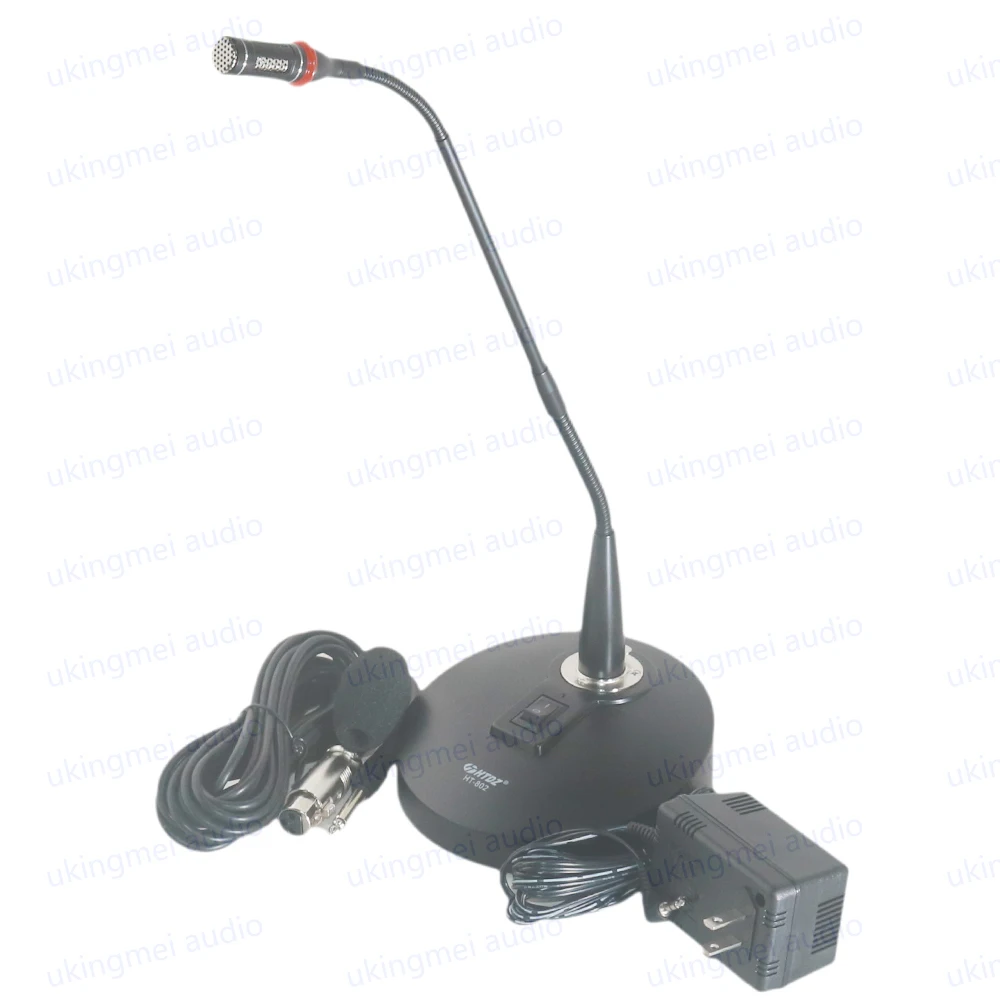 Adjustable Gooseneck Microphone Desktop Conference Meeting Condenser Microphone  Paging Microphone Broadcast Teaching Microphone
