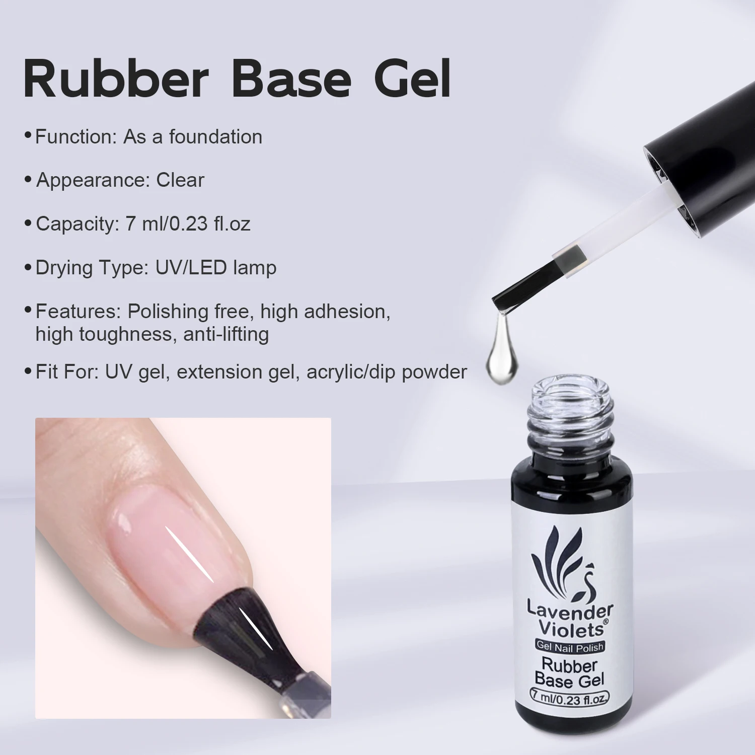 جل مزهر للتلميع ، معطف علوي غير لامع ، معطف علوي لامع ، جل أساس مطاطي ، جل نقع ، تصميم فن الأظافر ، 4: 7