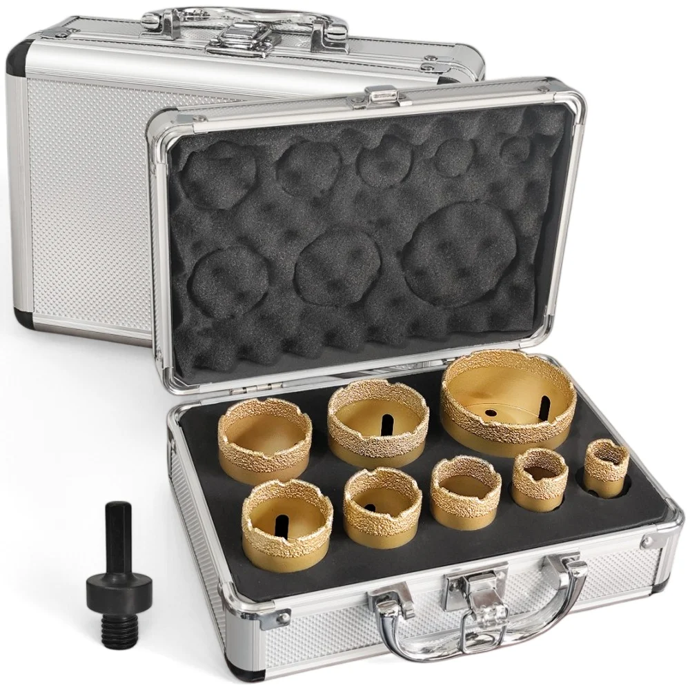 

20-68mm M14 Thread Vacuum Brazed Marble Masonry Hole Saw Opener Diamond Drilling Core Bit Set For Ceramic Tile Granite Marble