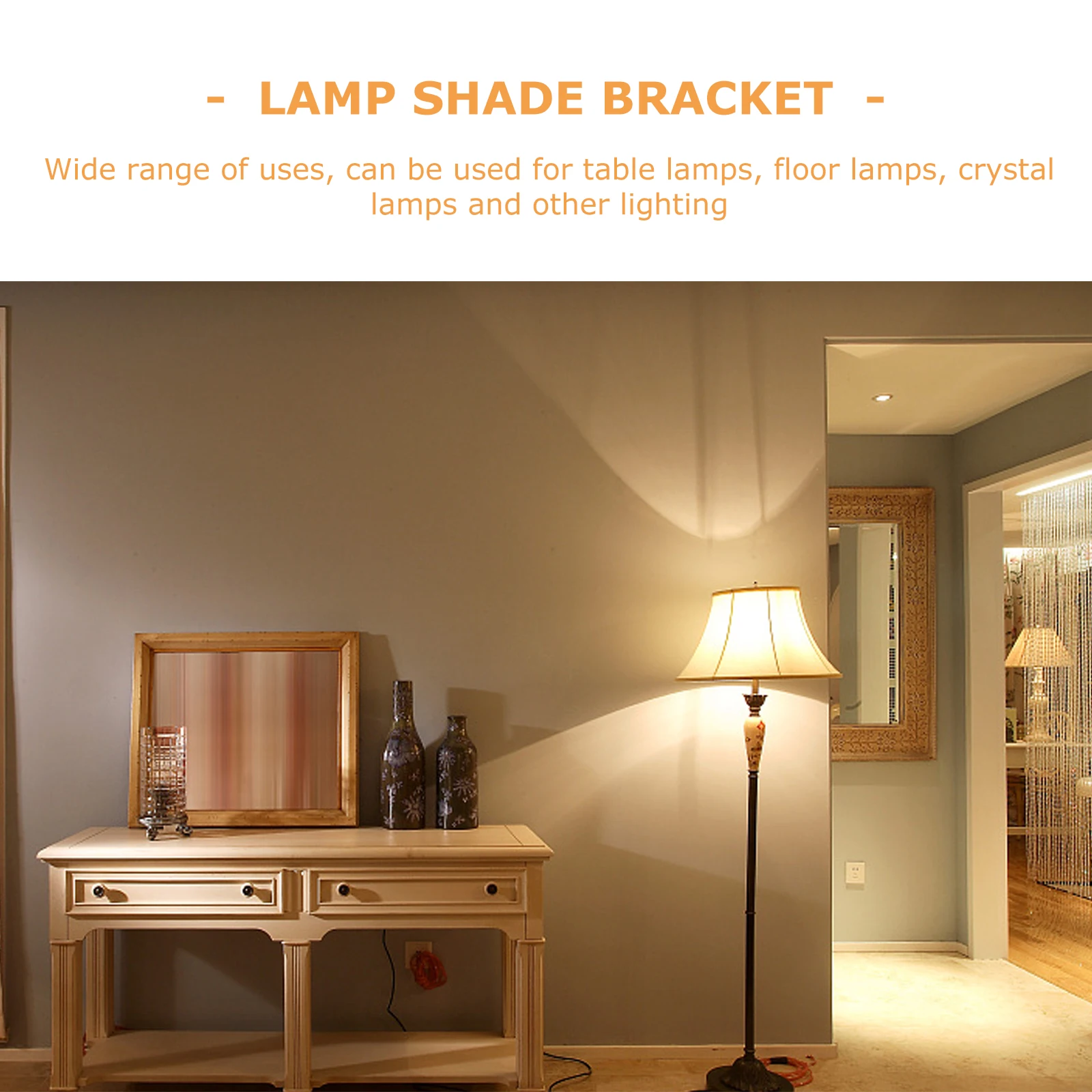 

1 pc Lampshade Horn Frame For Floor Lamp Bracket Support Accessories With Rustproof Design Creative Home Decor