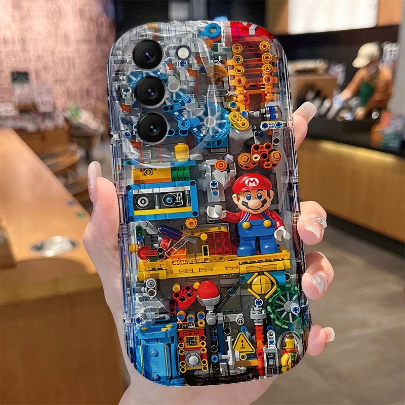 Super M-Marios Bros Case for Samsung Galaxy S24 S23 S22 S21 Ultra Plus S20 FE A73 A72 A71 A55 A54 5G A53 A52 A51 4G A50S Cover