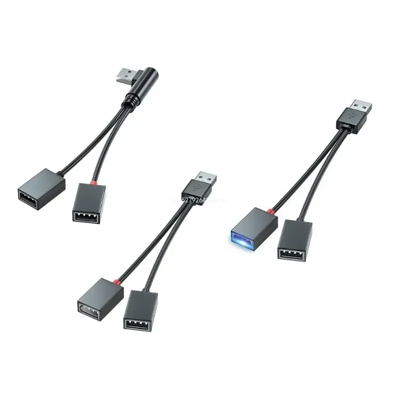 

USB Splitter Cable Adapter for Car, School, Office Data Transfer Dropship