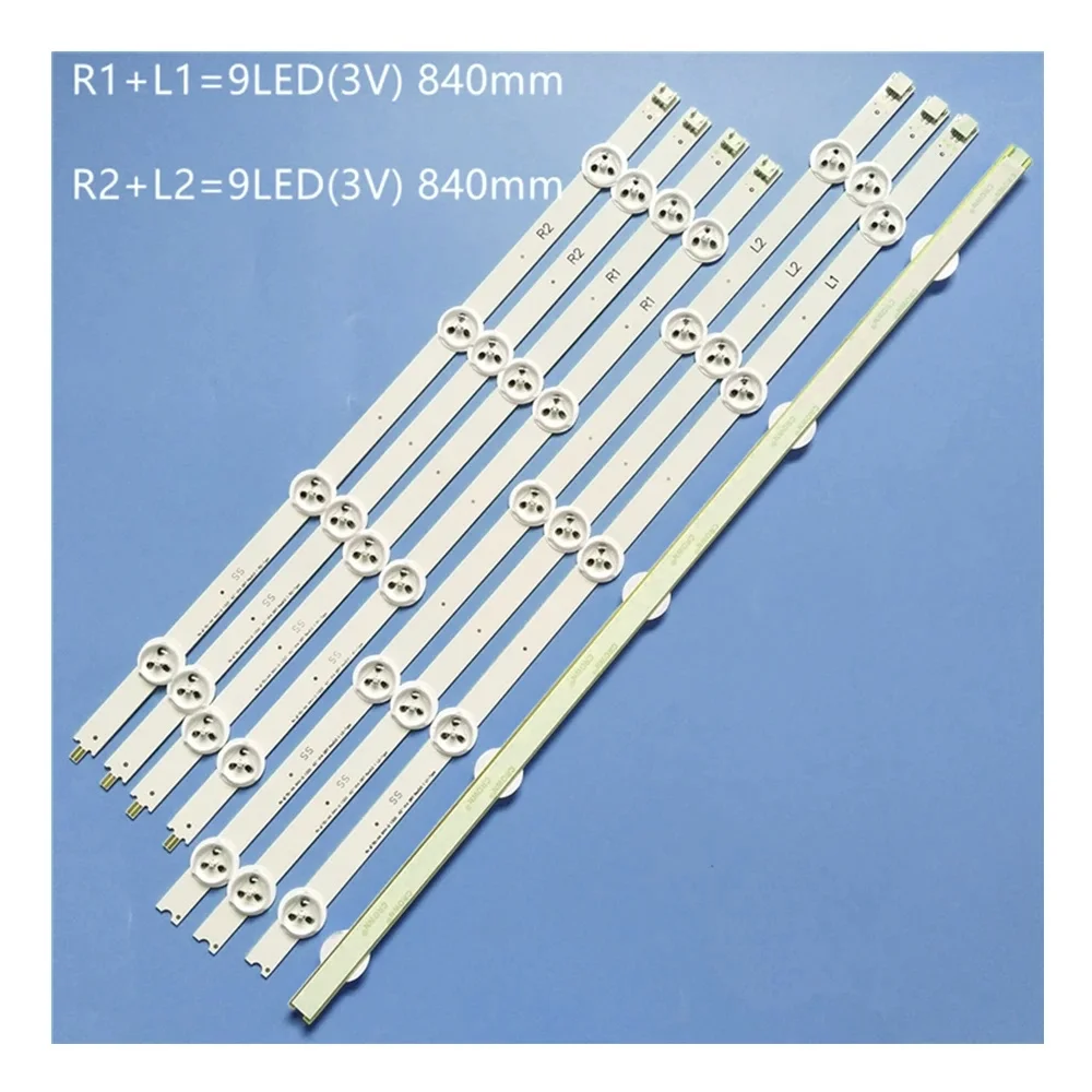 8 PCS LED Backlight Strip For 42L6453B 42L6453DB 42PFH5209 42PFT6309 6916L-1588A 1589A 1590A 1591A 6916l-1455B 1456B 1457B 1458B