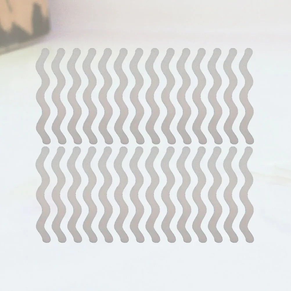 

48 Pcs Slip Bath Stickers Black Tape for Bathroom Floor Strips Decals Suitable Slippery Surface Bathroom Anti Slip Strips Home