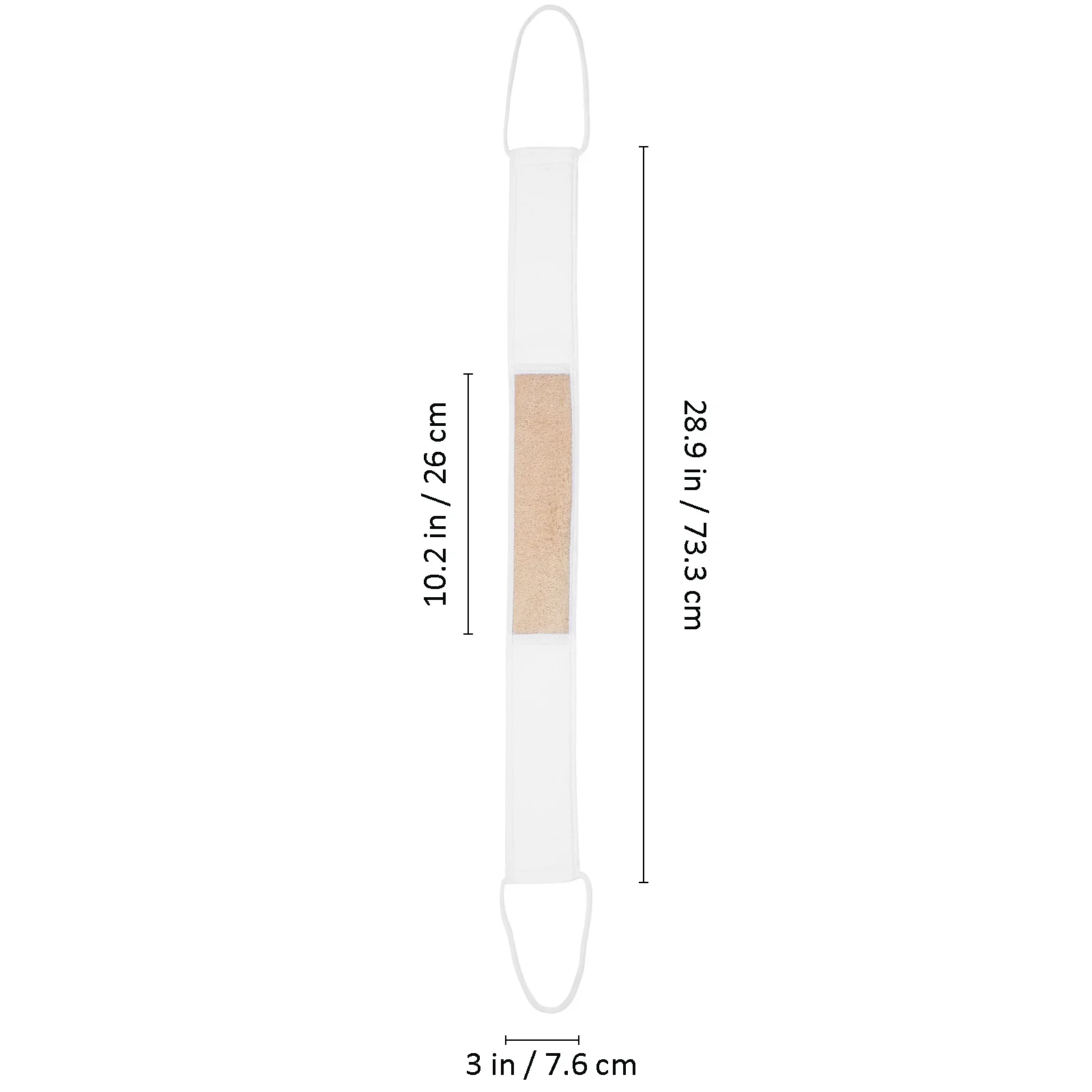 2Pcs Natural Loofah Back Scrubber Set Gentle Exfoliating Body Scrubber for Shower Dual-Sided Wash Towel with Handle for Men and