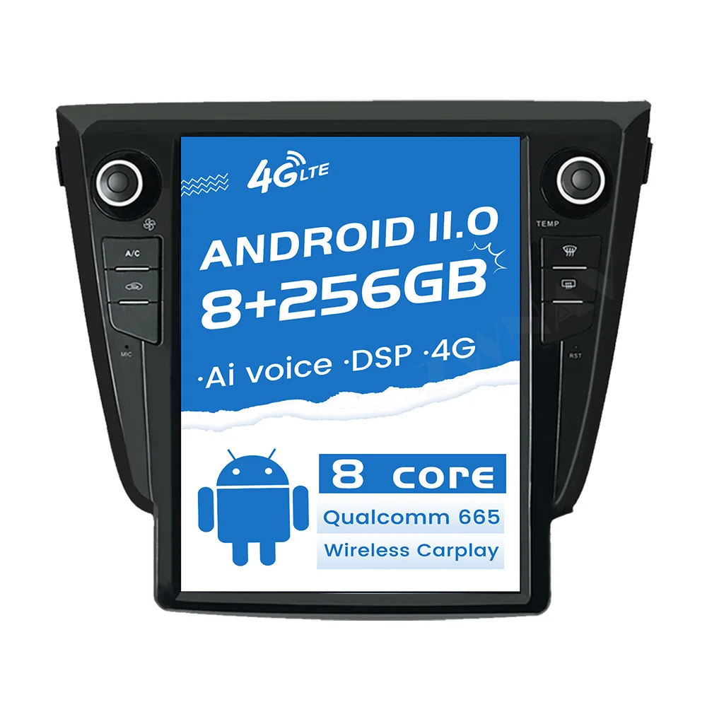 

13.6" Android 13 8+256GB Car Player For NISSAN X-Trail T30 2014 2015-2017 Tesla Screen Car GPS Navi CarPlay Head Unit DSP Stereo
