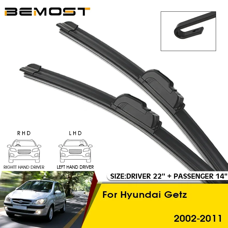 Car Wiper Blades For Hyundai Getz 2002-2011 Windshield Windscreen Front Window Blades 22