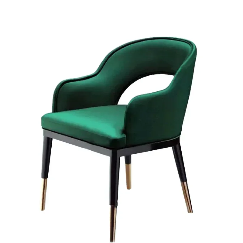 Simple and modern hotel clubhouse solid wood dining chair, furniture sales department negotiation