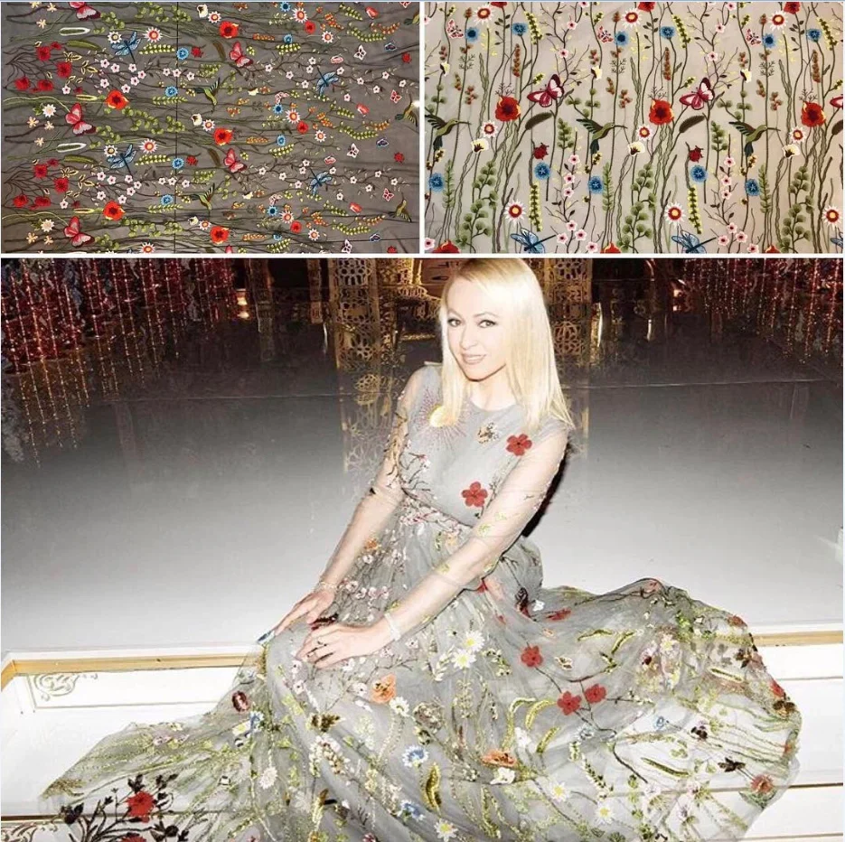 

British rural style french lace fabric fresh african tulle laces fabrics 2017 fashionable Nigerian lace fabrics ALC-JL91