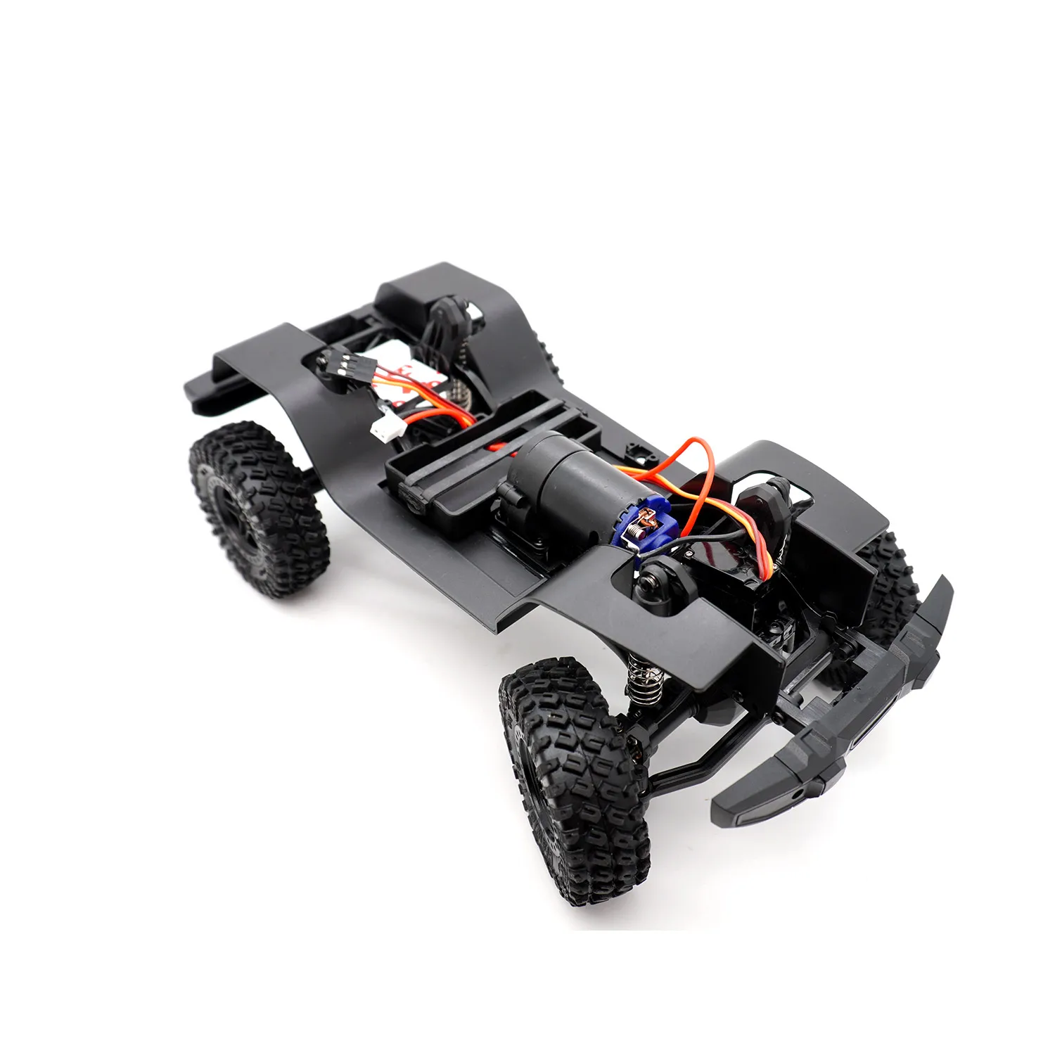 Quadro rc 1/18 trx4m, material de nylon de alta qualidade, chassi montado, caixa de velocidades para AX-8560 jjrc rc crawler, peças de atualização de carro