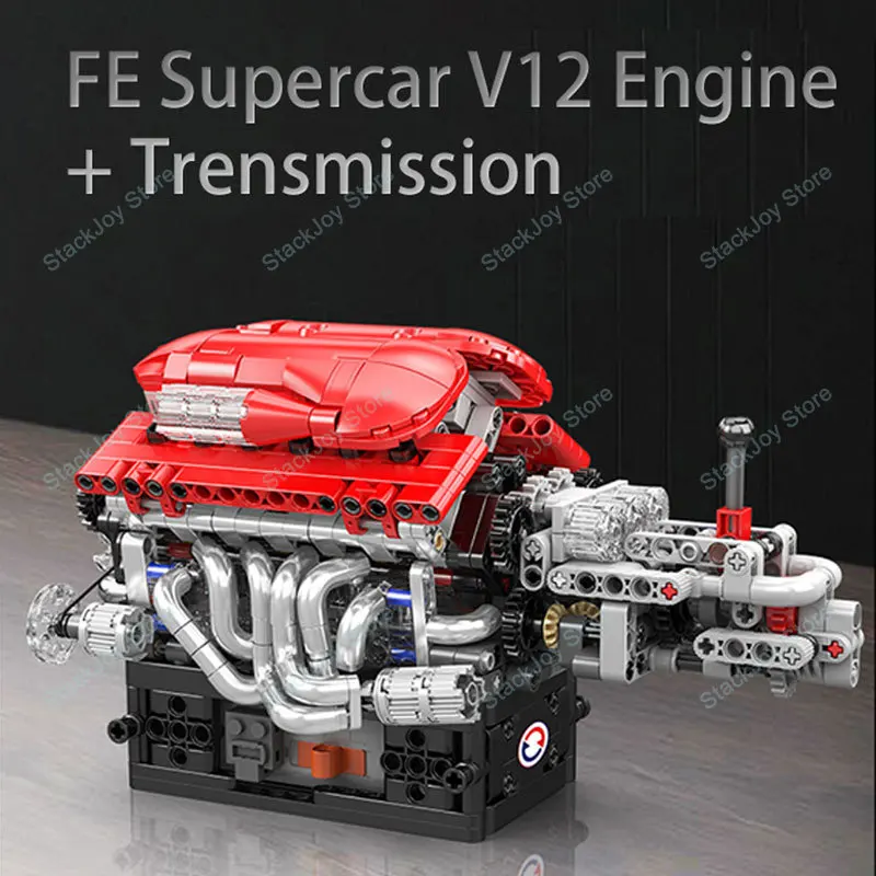 Mould King 10226 FE Supercar 863 pezzi di blocchi di ingegneria avanzata con motore V12 funzionale e sistema di trasmissione