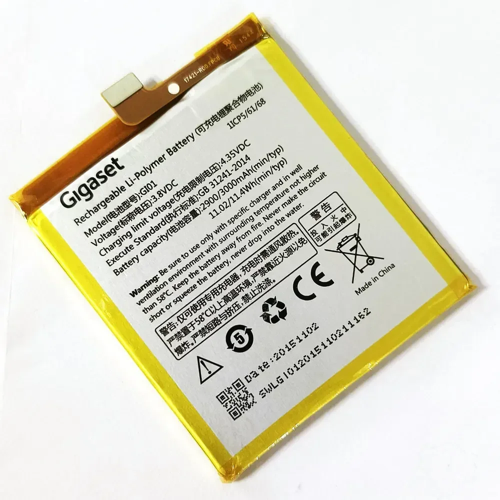 New  3.8V 3840mAh GI01 Battery For Gigaset ME FCB GS55-6 GS55-6me Mobile Phone