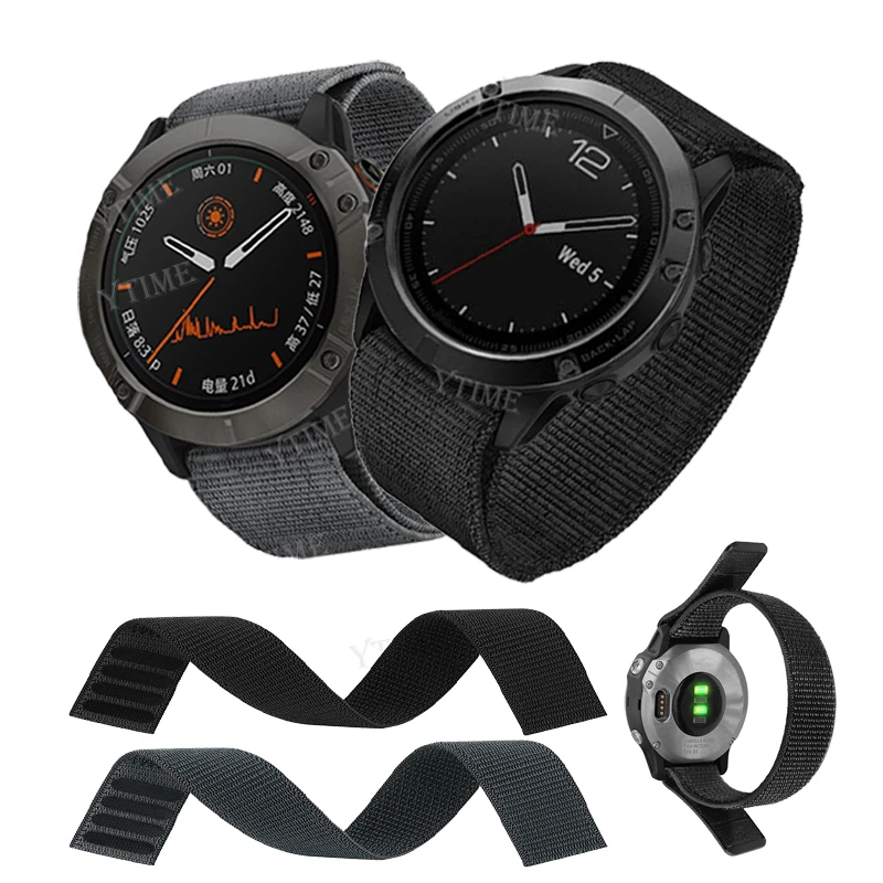 COROS VERTIX 2 VERTIX2 니트 나일론 스트랩 교체 용 손목 밴드 액세서리 Watchband 손목 스트랩 용 후크 및 루프 시계 밴드