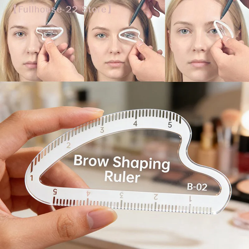 【MAX-22】1PCS Brow Mapping Ruler Eyebrow Shaping Ruler 1 Minute Fast Drawing Design Brow Easy Tool