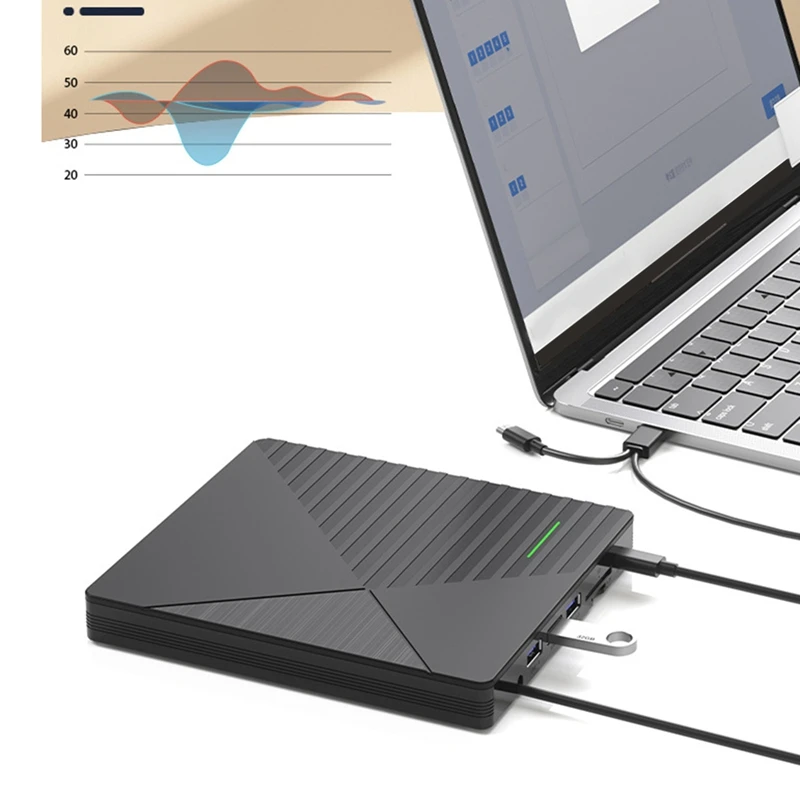 Multifunctional External Optical Drive USB3.0 DVD-RW Mobile Optical Drive Burner for Notebook CD/DVD Disc Reader-A26I