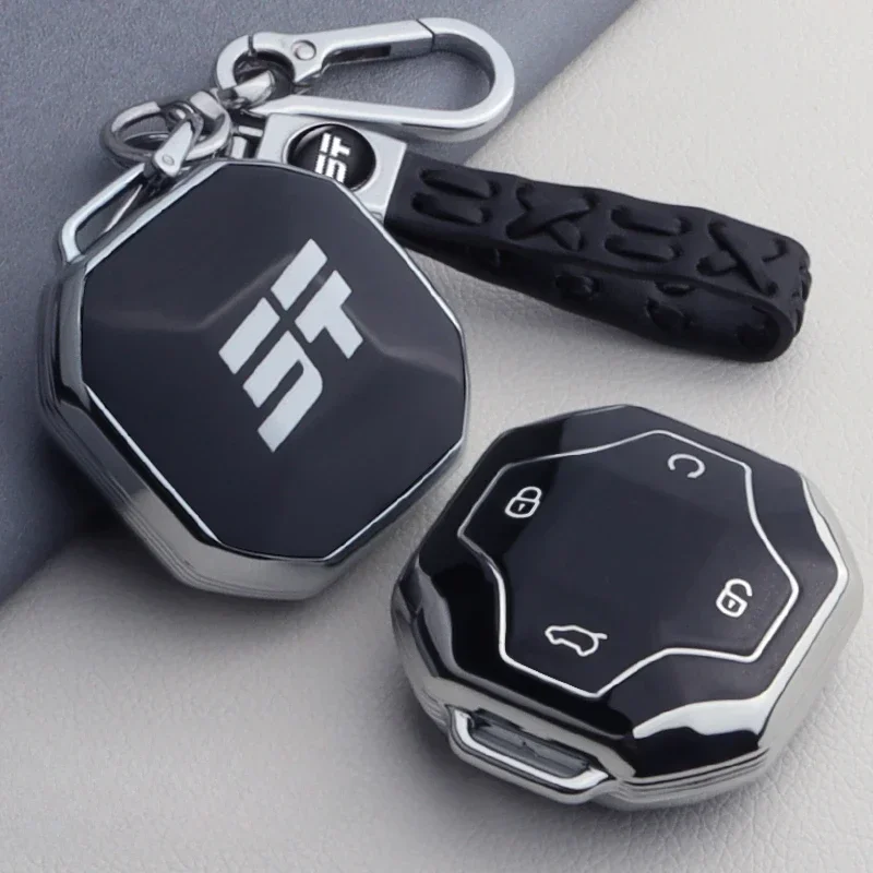 For Chery Jetour Traveler Shanhai T2 Car Key Set Special Modified Key Protection Scratch Resistant Set Case Chain Accessories